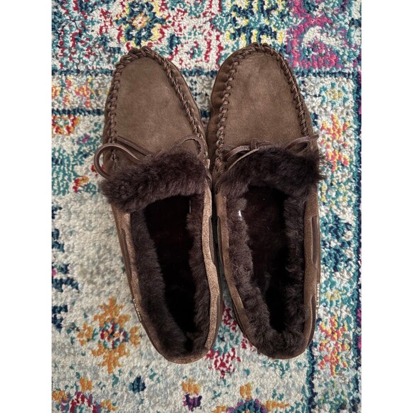 L.L. Bean Men\'s Wicked Good Moccasins in Chocolate Brown Size 11M main image 5